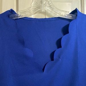 SHEIN never worn Royal Blue shirt sleeve blouse